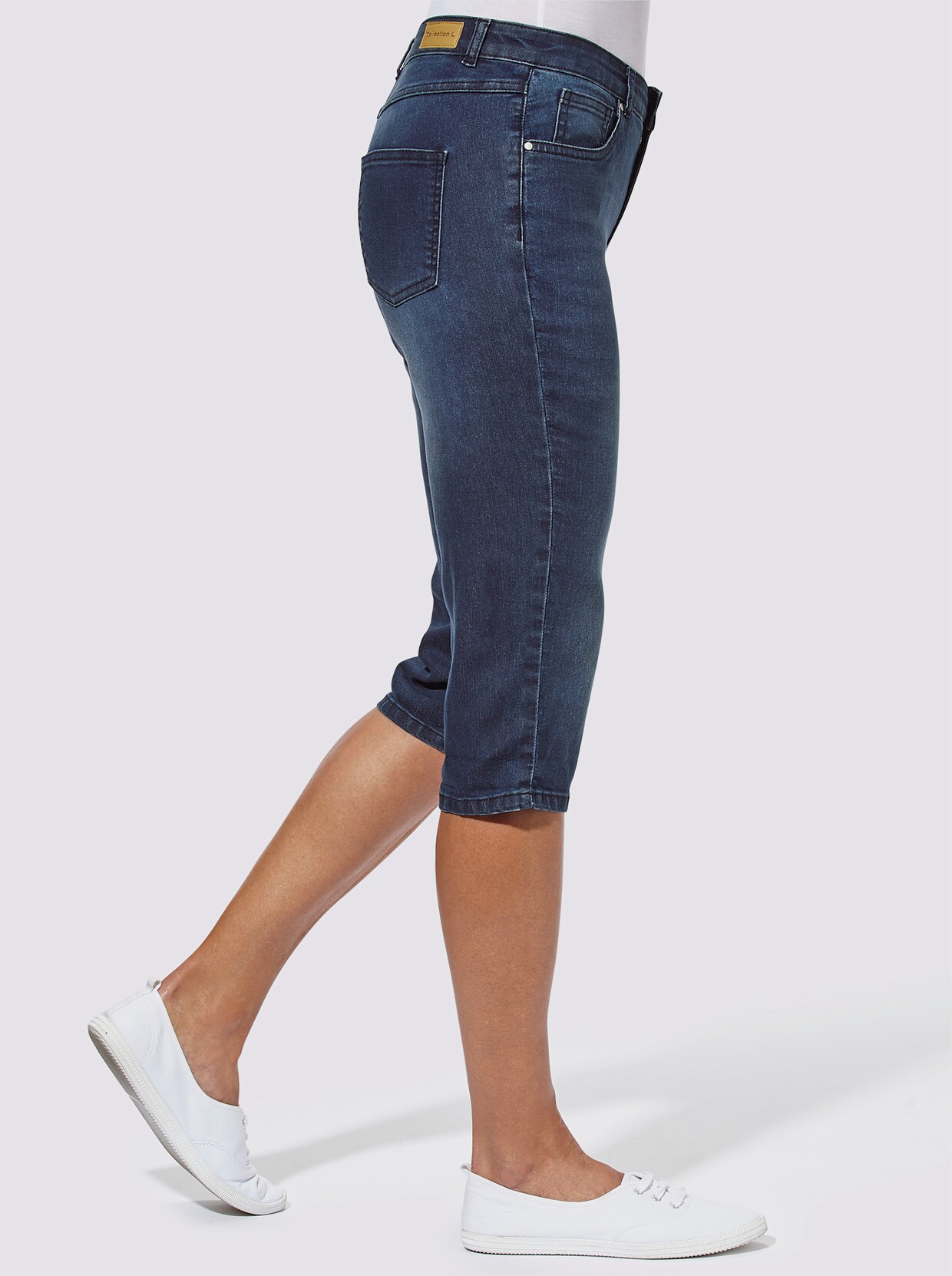 Jeansshort - blue-stone-washed