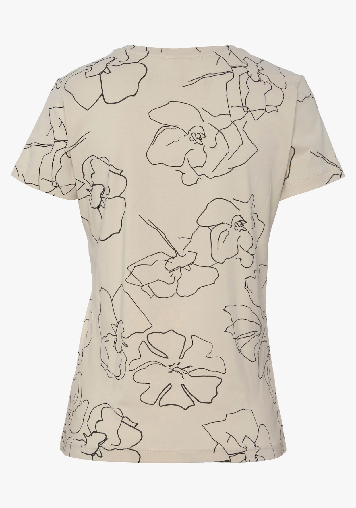 LASCANA T-shirt à manches courtes - crème