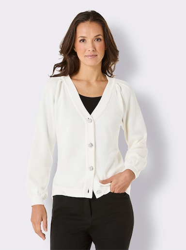 CREATION L PREMIUM Strickjacke - ecru