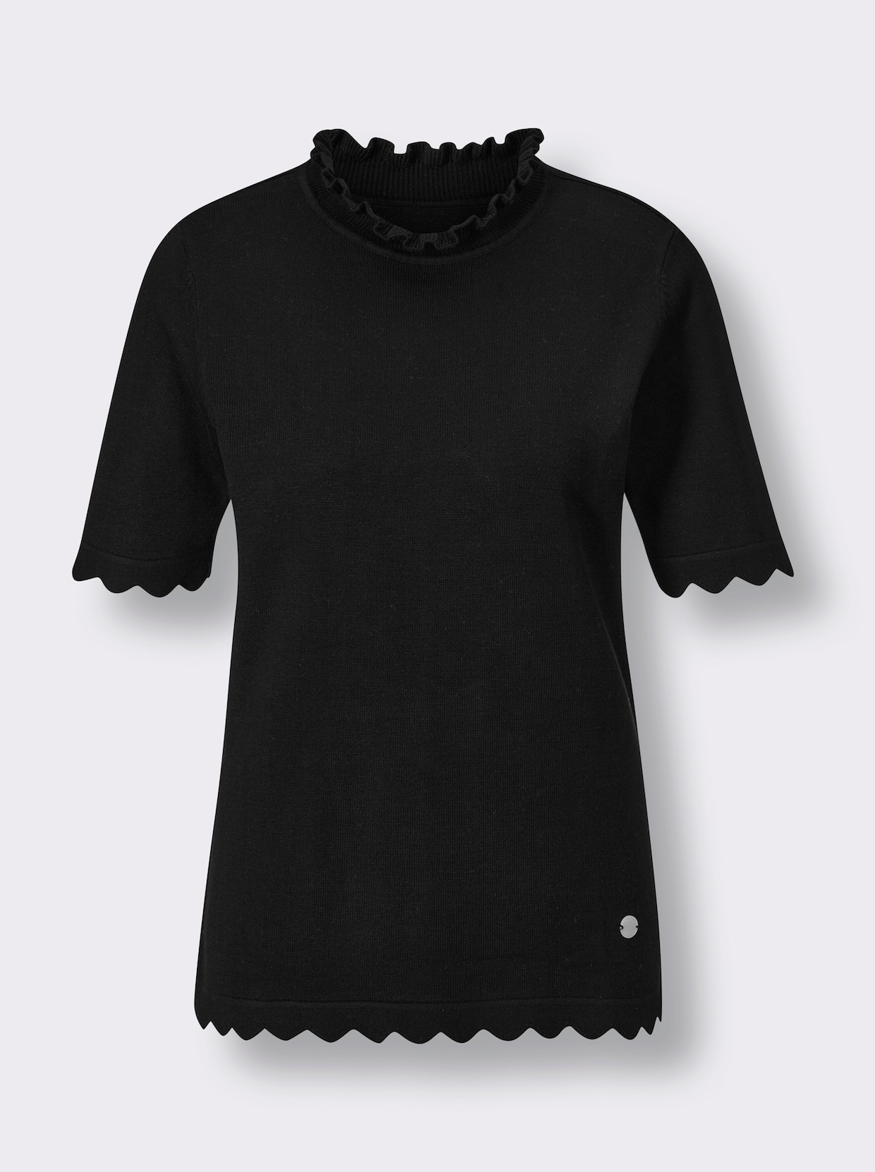 CREATION L PREMIUM Modal-Polyamid-Pullover - schwarz