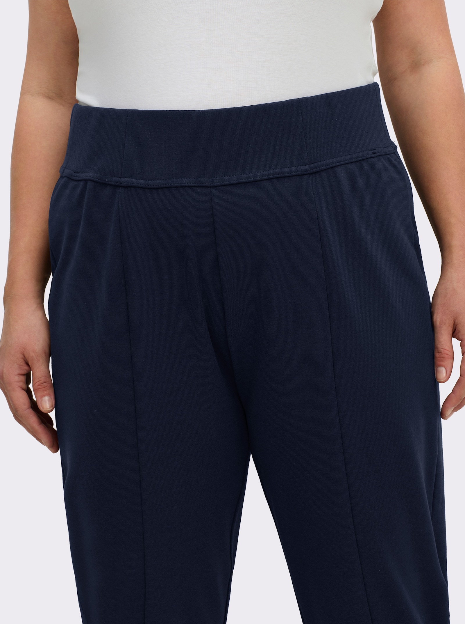 Schlupfhose in komfortabler Romanit-Qualität - marine