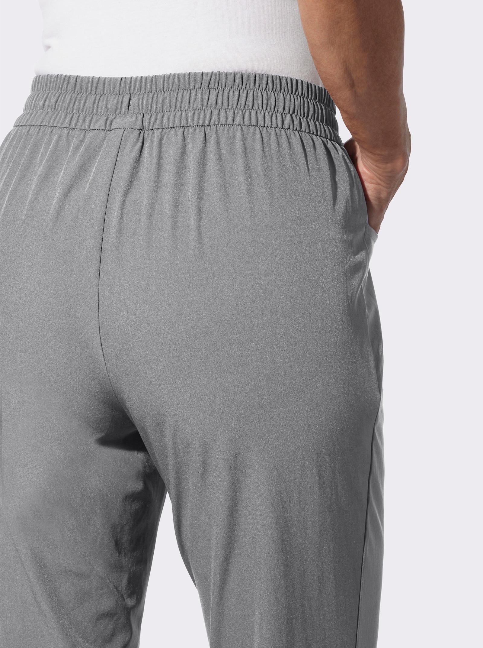 7/8-Hose atmungsaktiv und pflegeleicht - steingrau