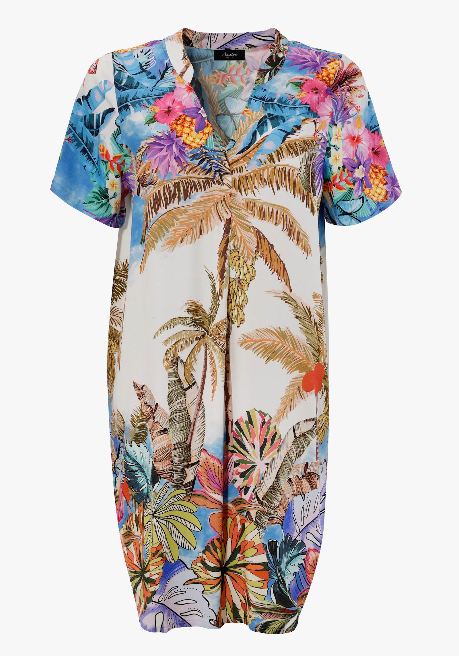 Aniston PLUS Blusenkleid - bunt