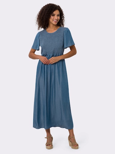 heine Sommerkleid mit Seitentaschen - jeansblau