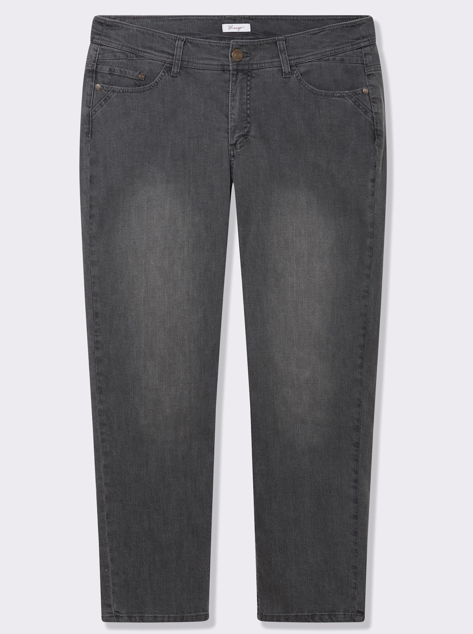 sheego Jeans in smal model - grey denim