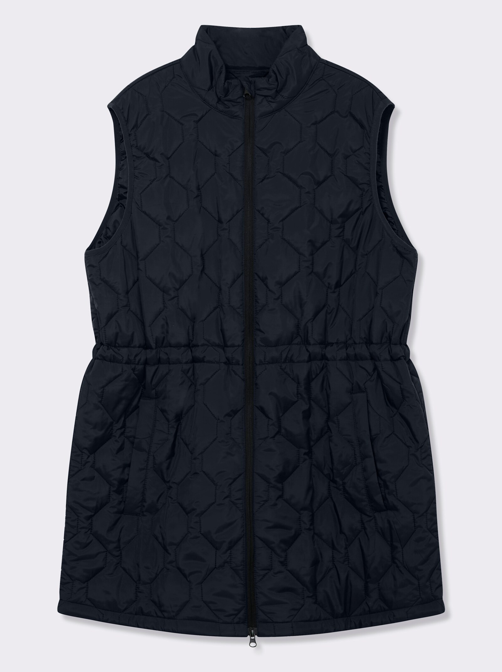 sheego Steppweste in langer Form - tiefblau