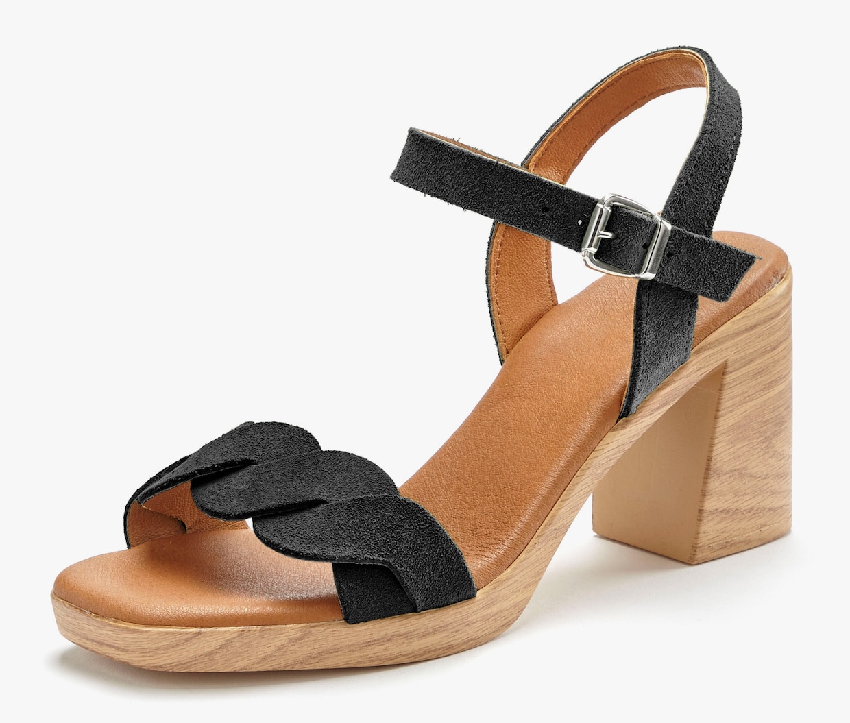 LASCANA Riemchensandalette - schwarz