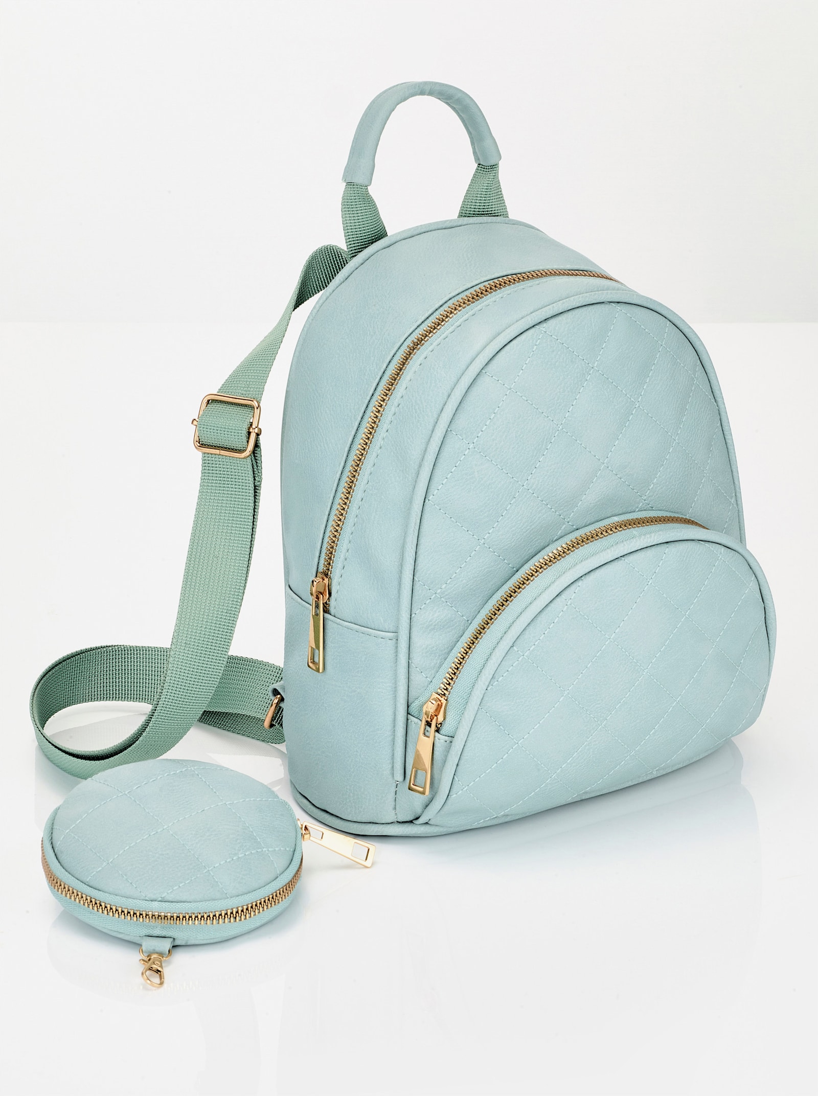 2-tlg. Rucksack-Set - bleu