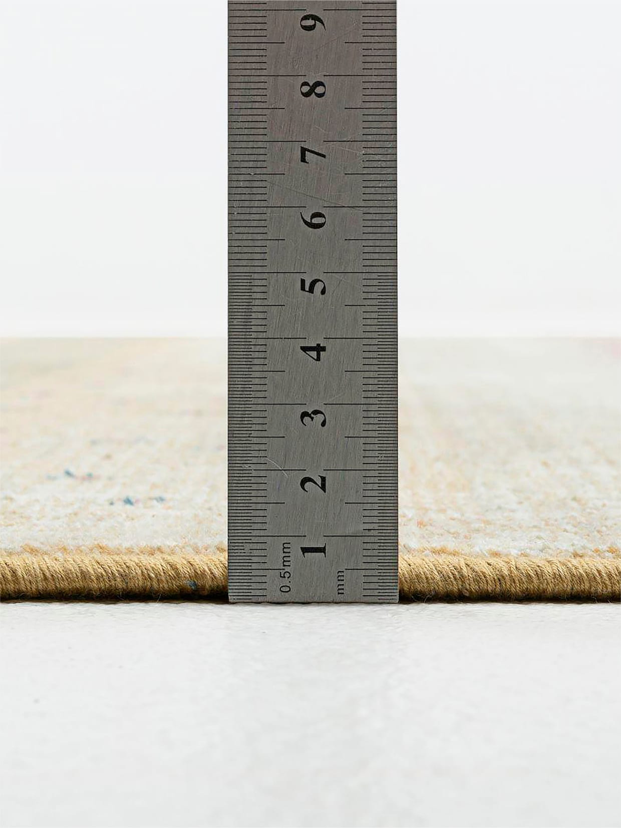 Theko Teppich - beige-gemustert