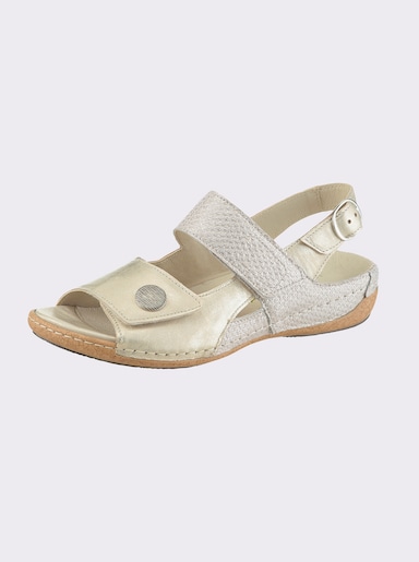 Waldläufer Sandalette mit Luftposter-Laufsohle - bronzefarben