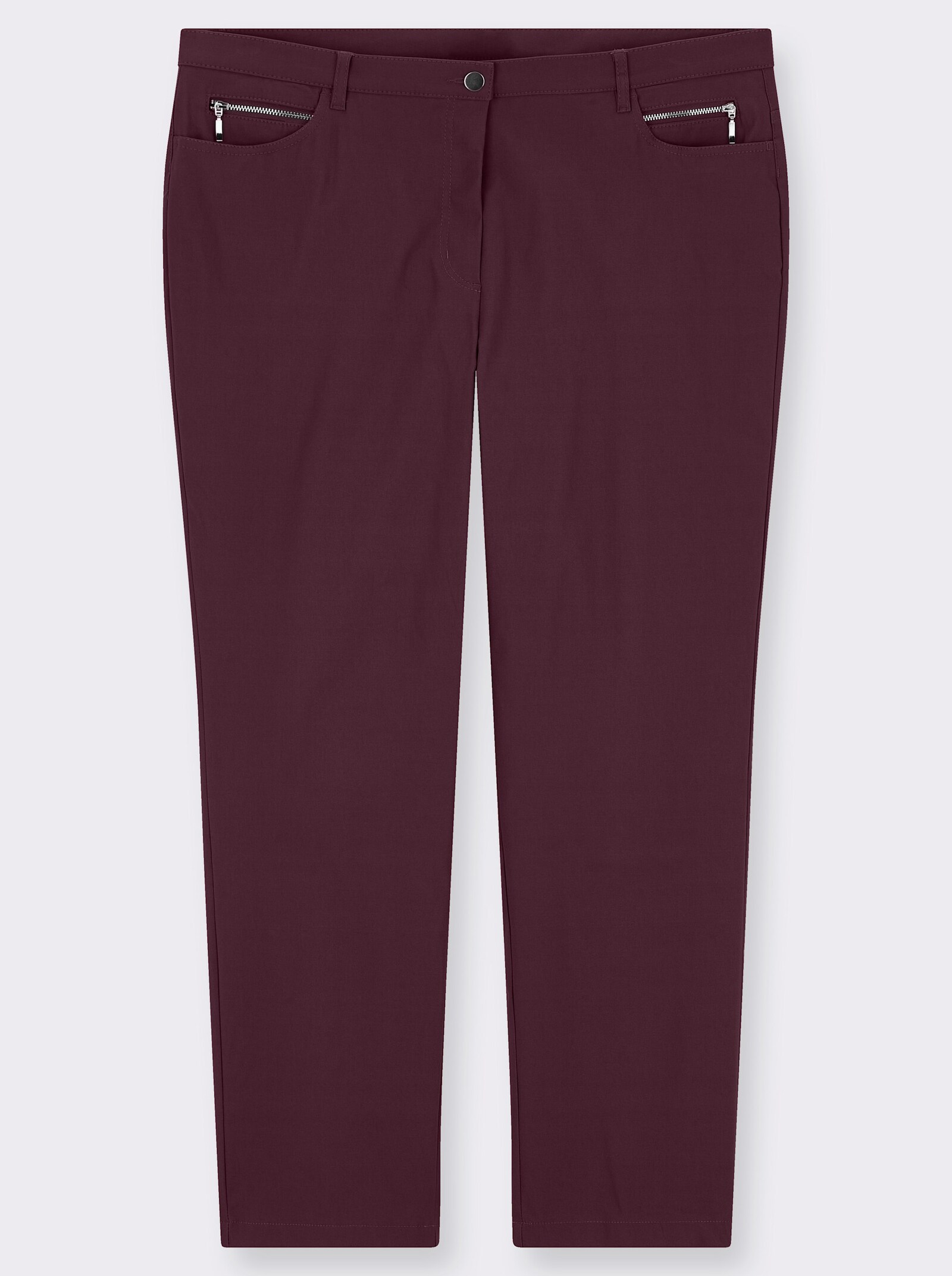 Stehmann Comfort line Thermohose in elastischer Bengalin-Qualität - bordeaux