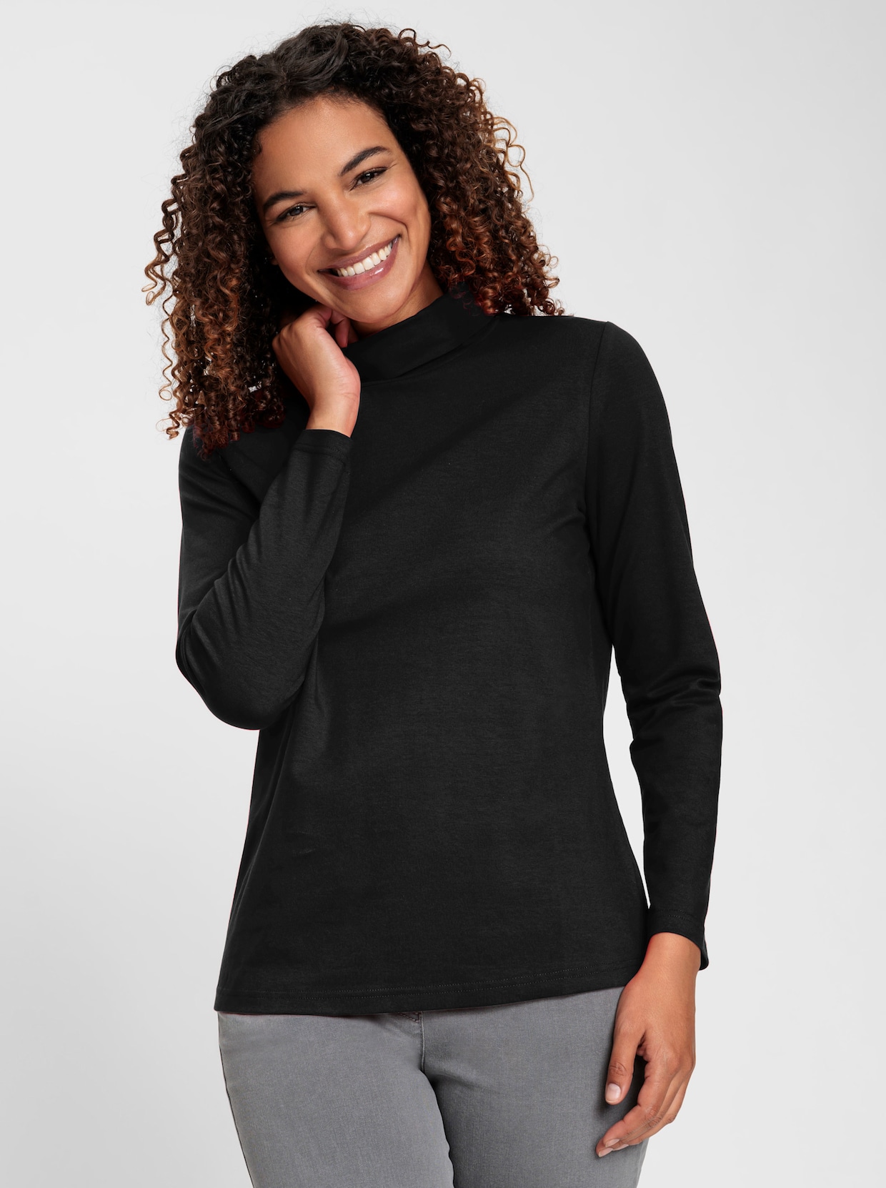 Colshirt - zwart