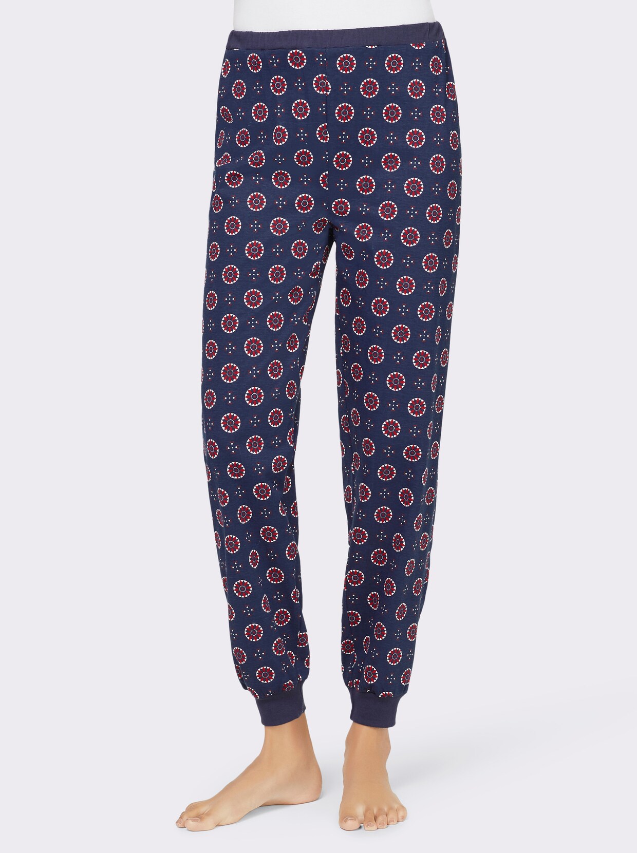 Pyjama-Broek - nachtblauw geprint