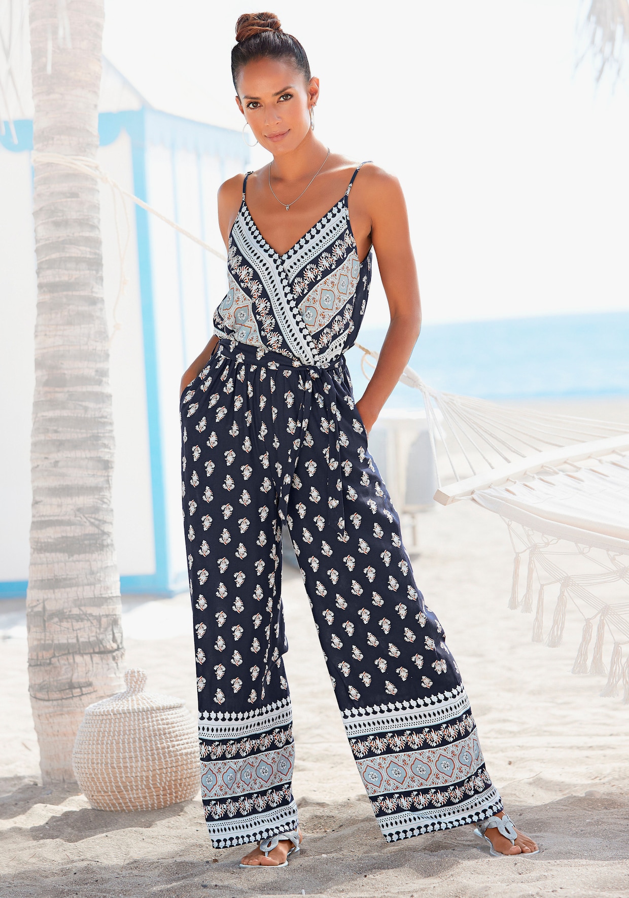 Vivance Overall - blauw geprint