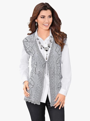 Strickweste - grau