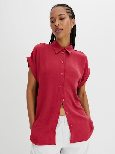 Hemdbluse - erdbeere