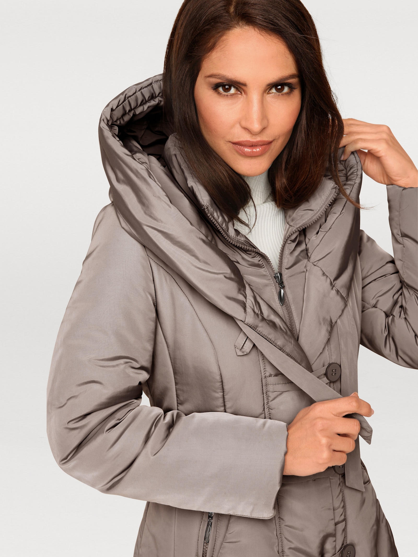 heine Parka mit leichter Wattierung - taupe
