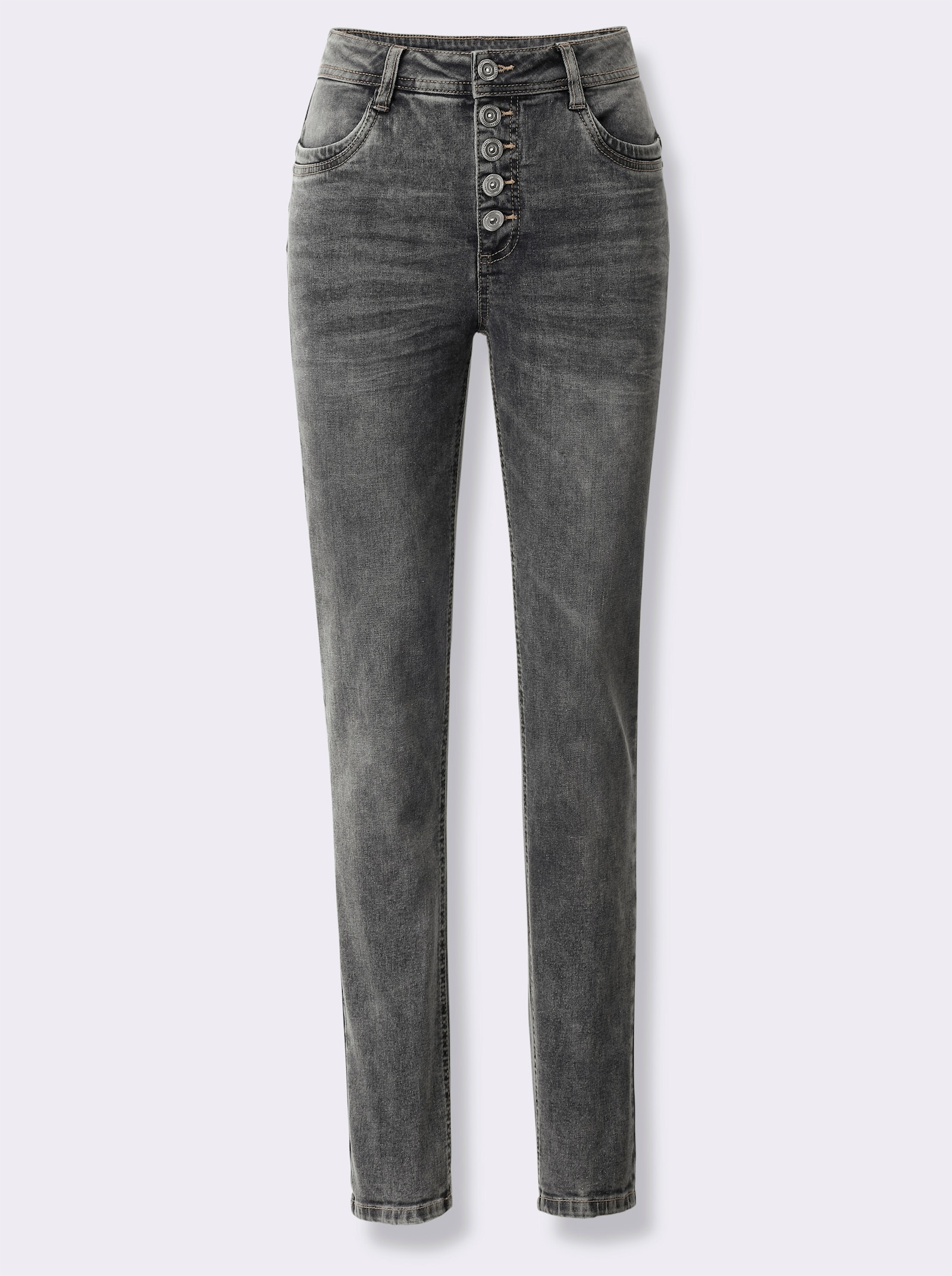 heine Skinny jeans met push-up-effect - grey-denim