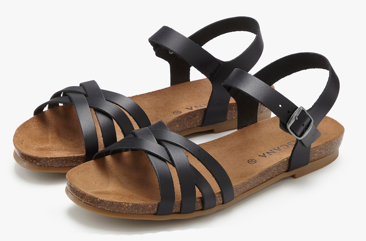 LASCANA Sandalen - zwart