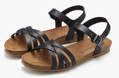 LASCANA Sandalen - zwart