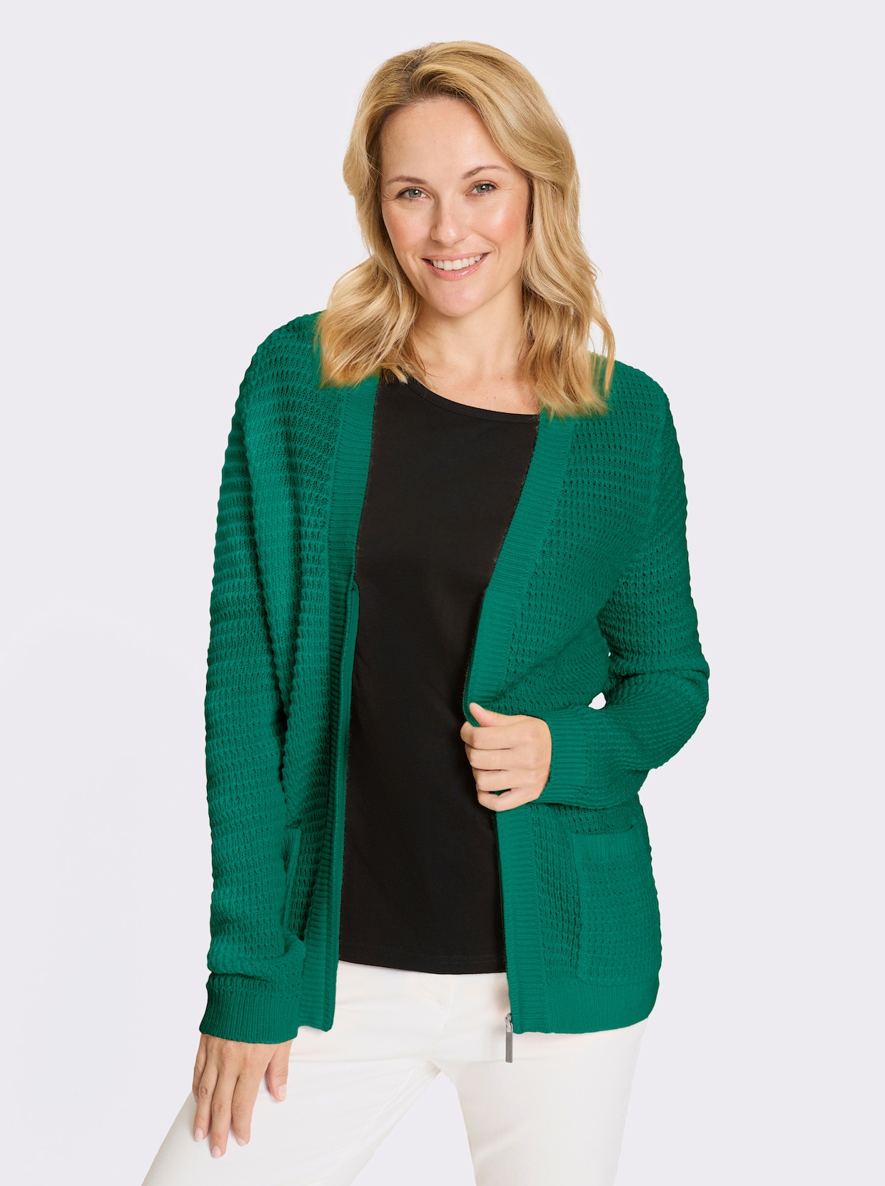 Cardigan - smaragd