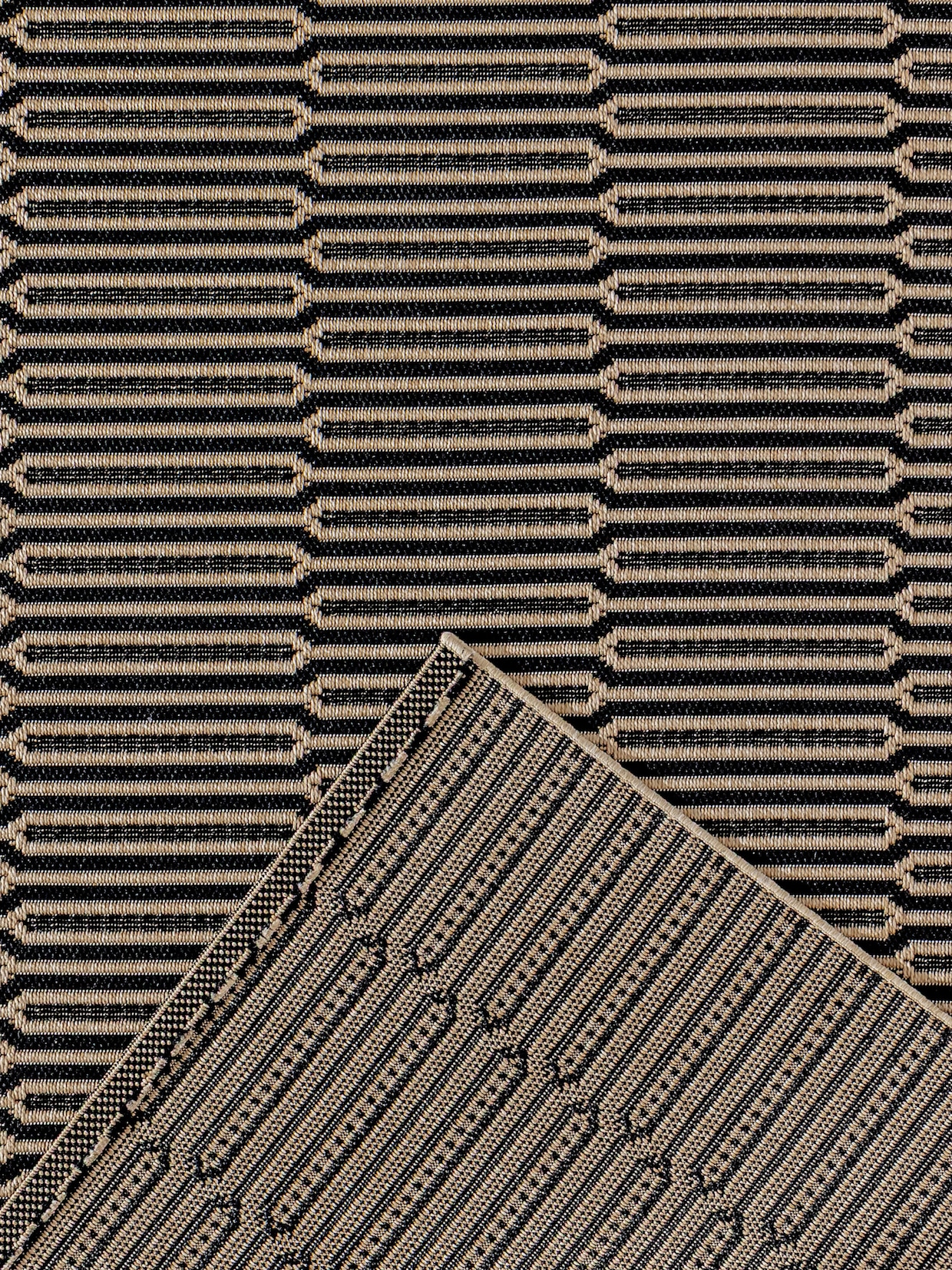 heine home Teppich - schwarz-ecru