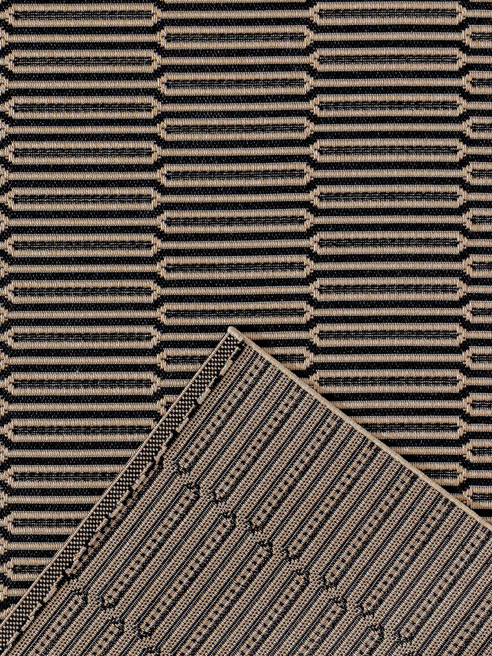 heine home Teppich - schwarz-ecru