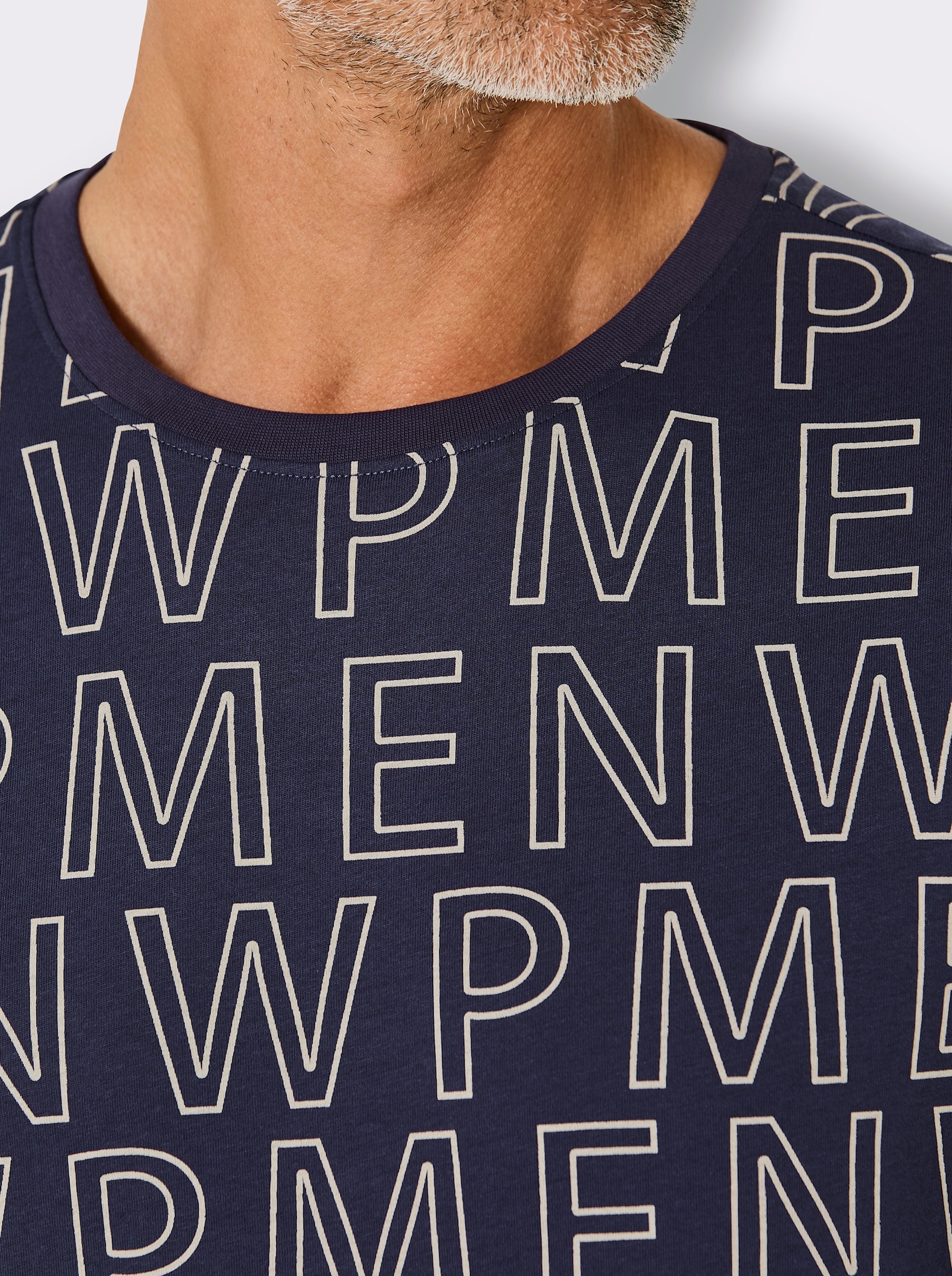 wäschepur men Schlafanzug - marine-steingrau