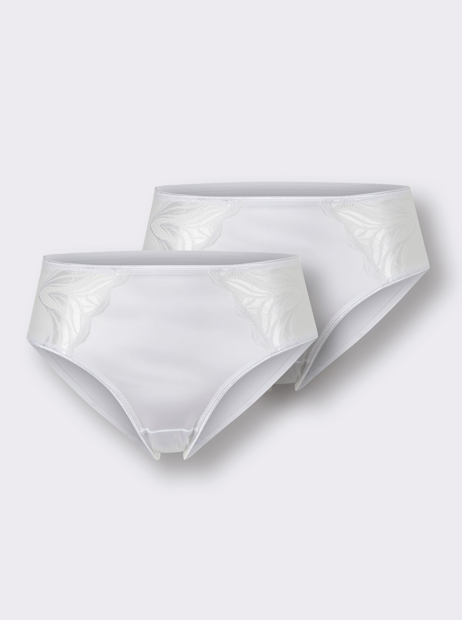 wäschepur Jazzpants met kantinzet - wit