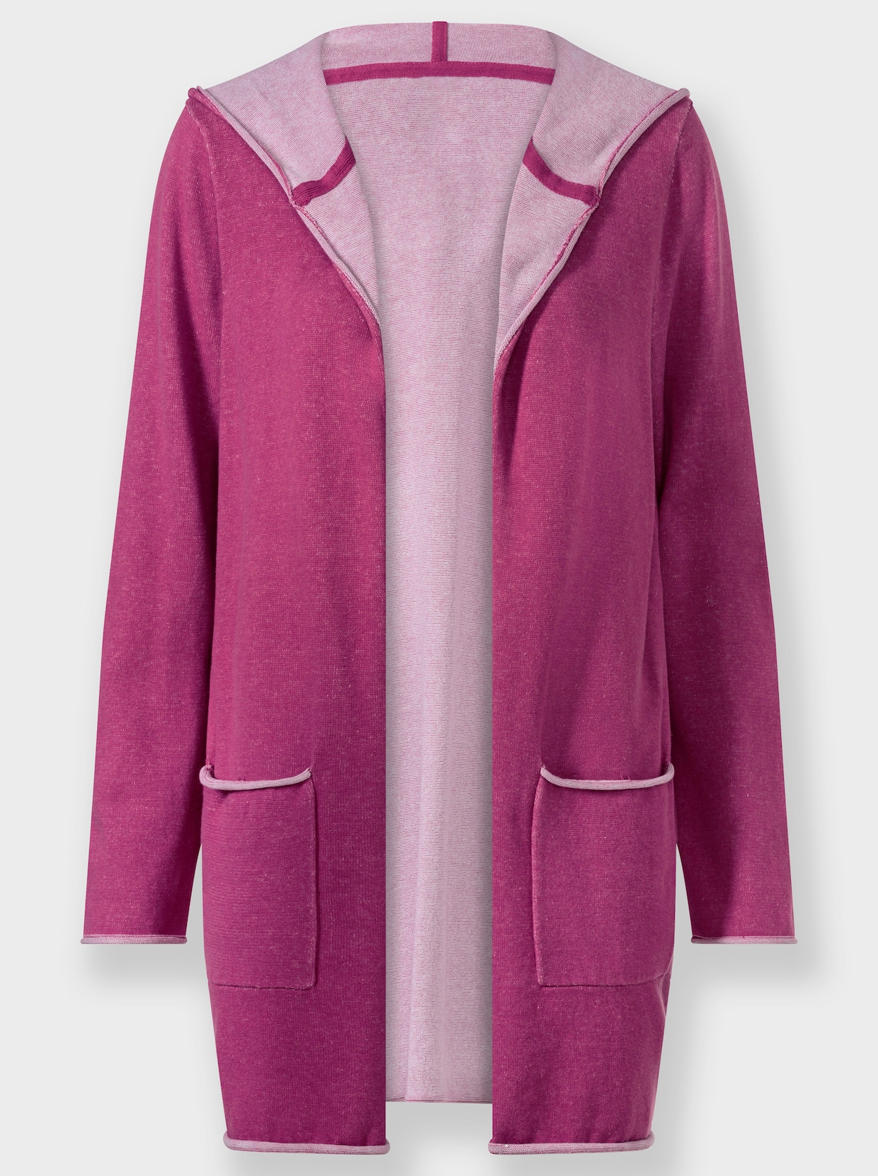 Longstrickjacke - erika-meliert