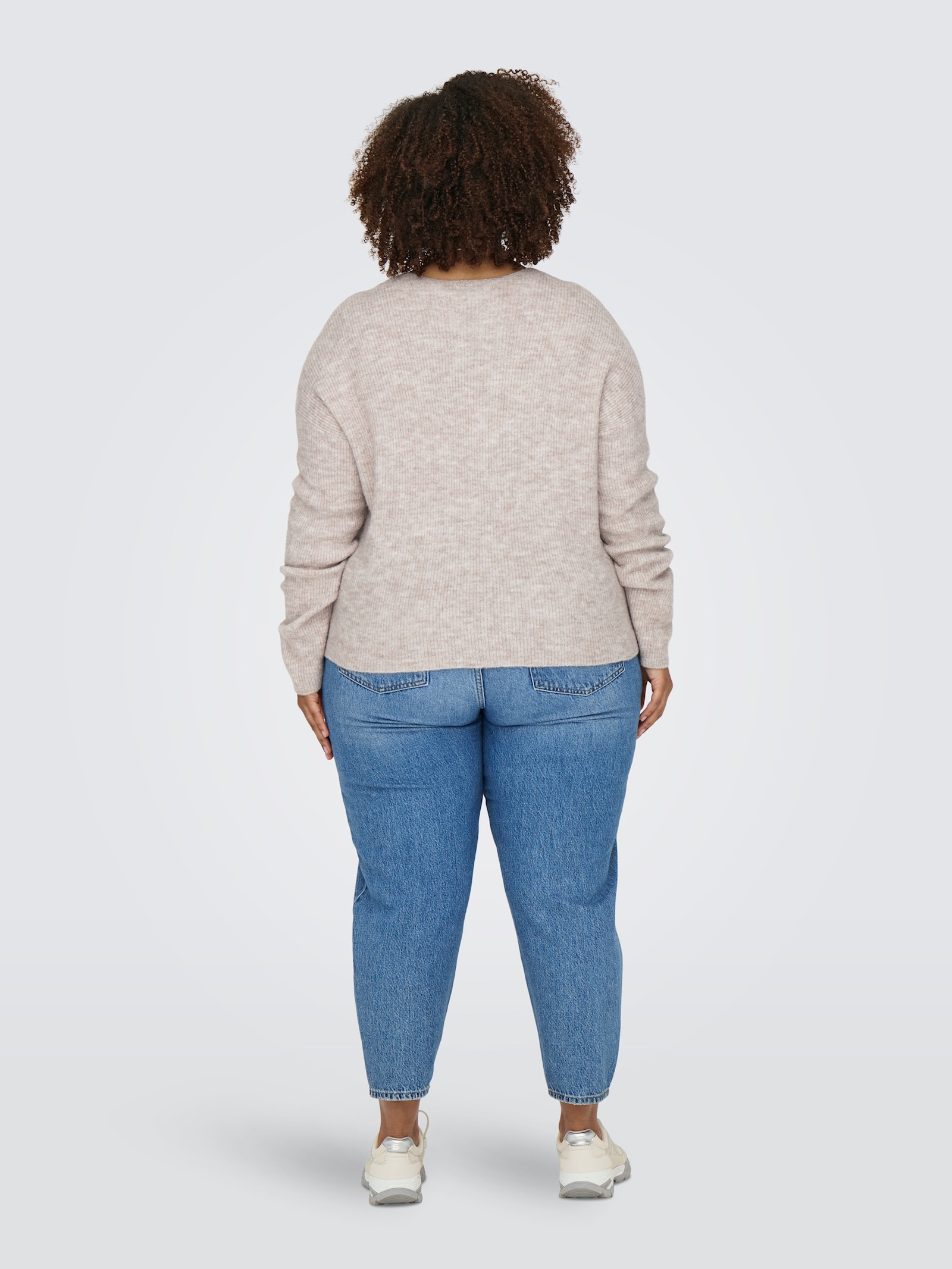 ONLY CARMAKOMA Strickpullover - pumice stone detail:melange