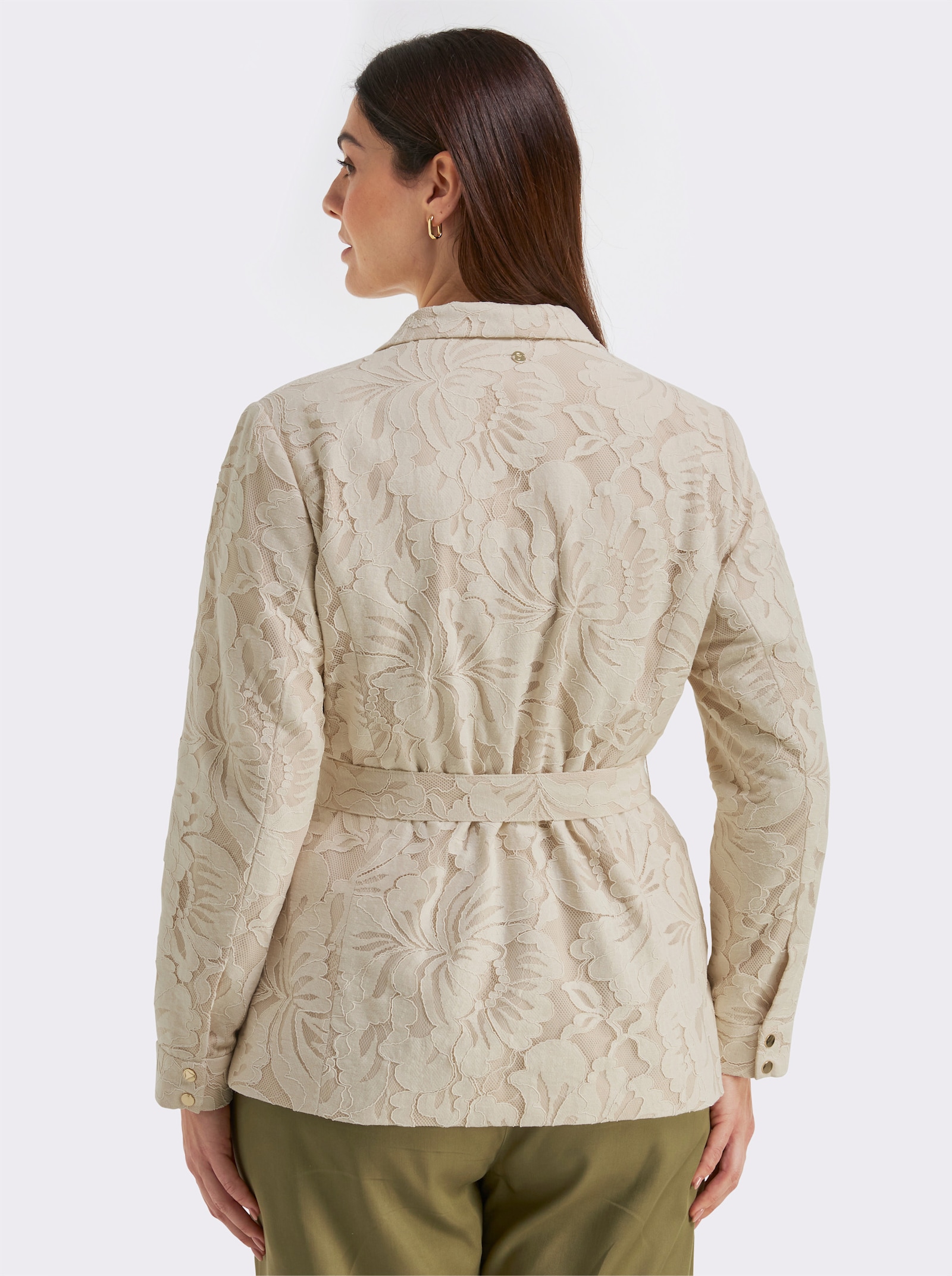 sheego Jacke in offener Form - champagner