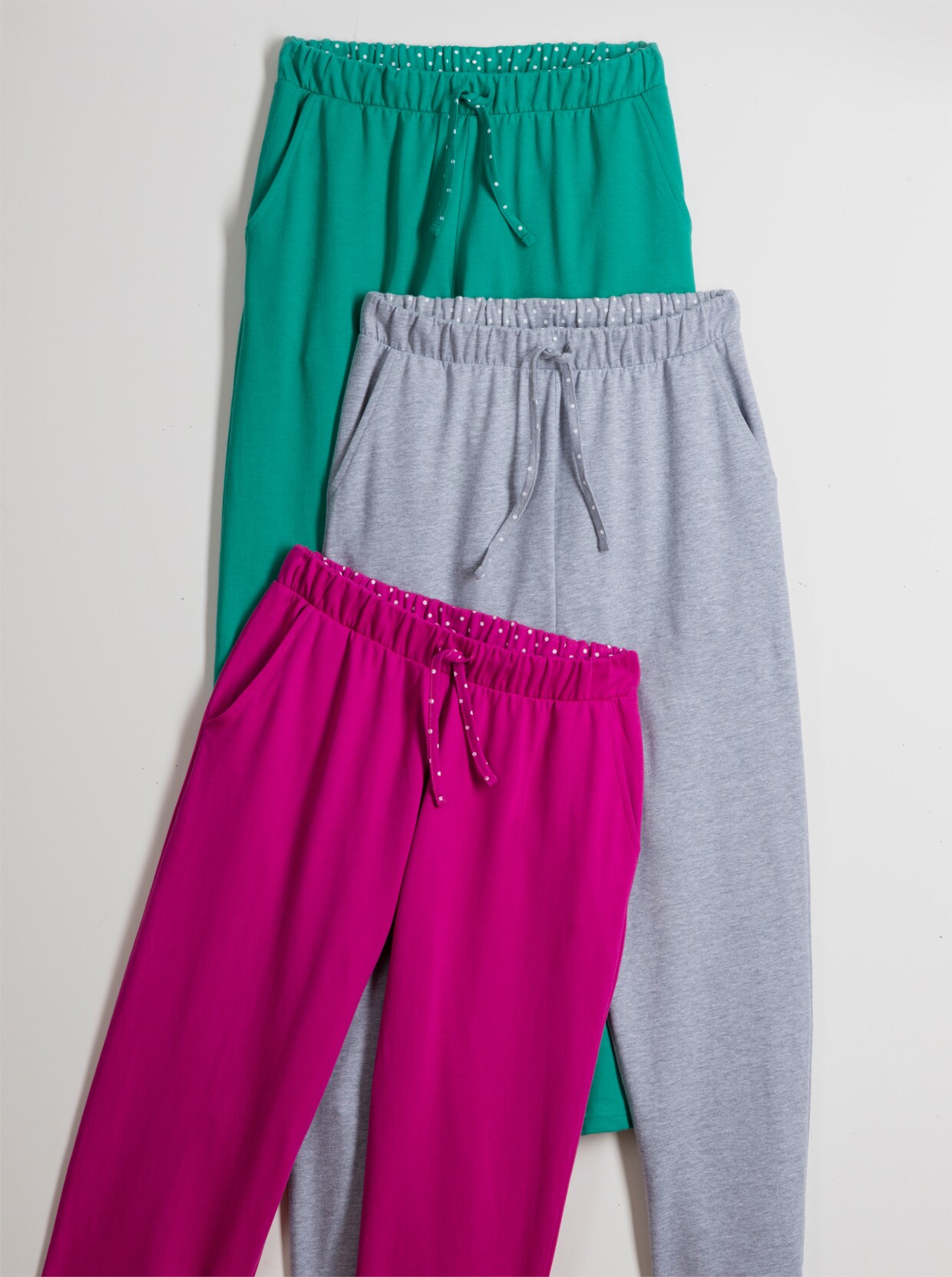 Jerseyhose - steingrau-meliert