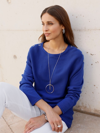 Strickpullover - royalblau