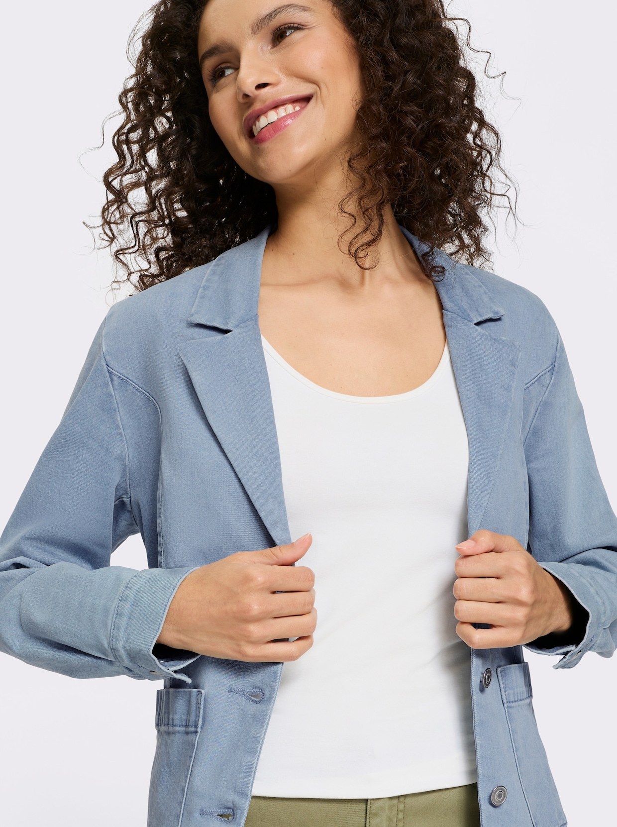 heine Jeansblazer - blue-bleached