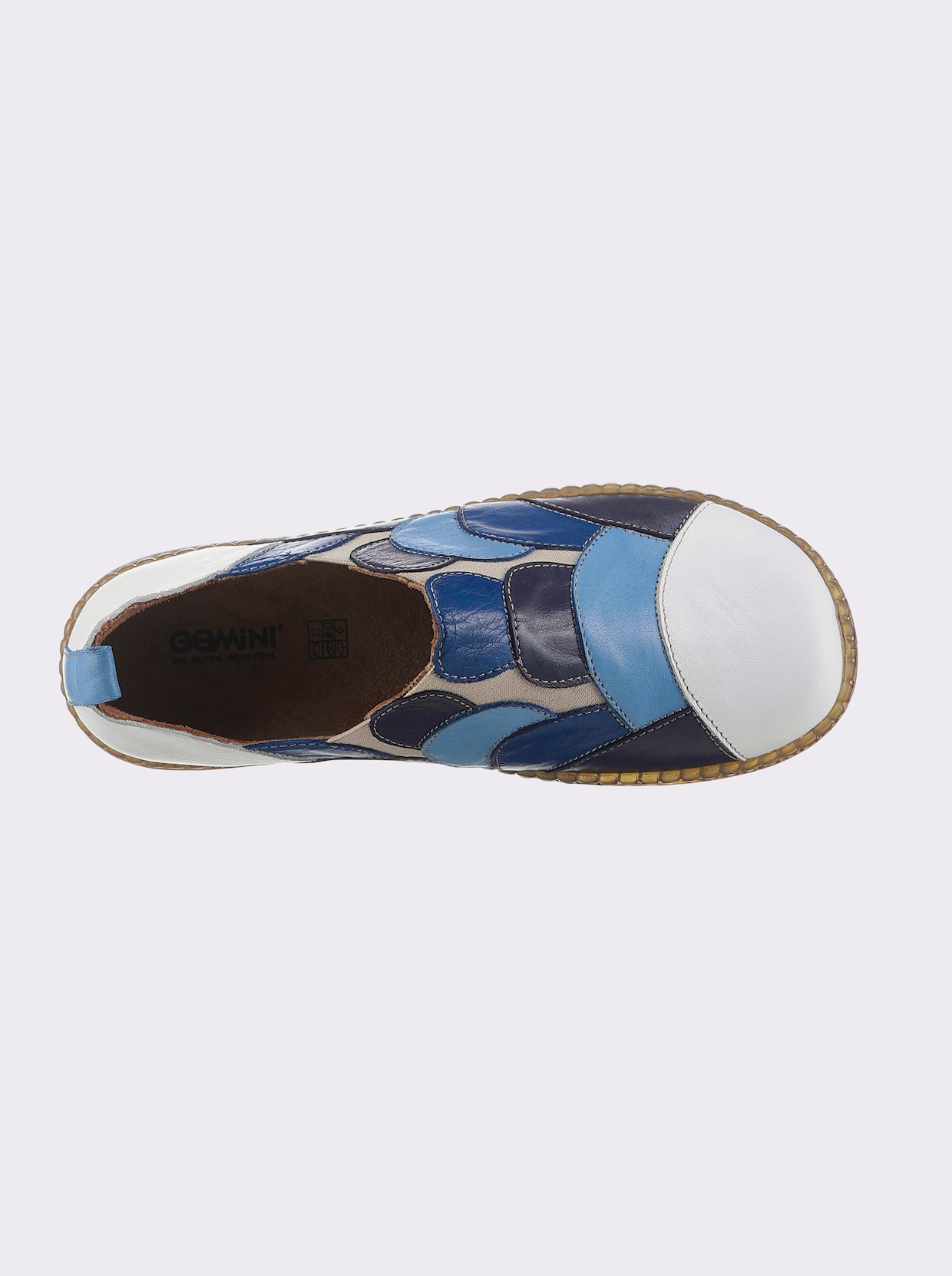 Gemini Slipper - weiß-jeansblau