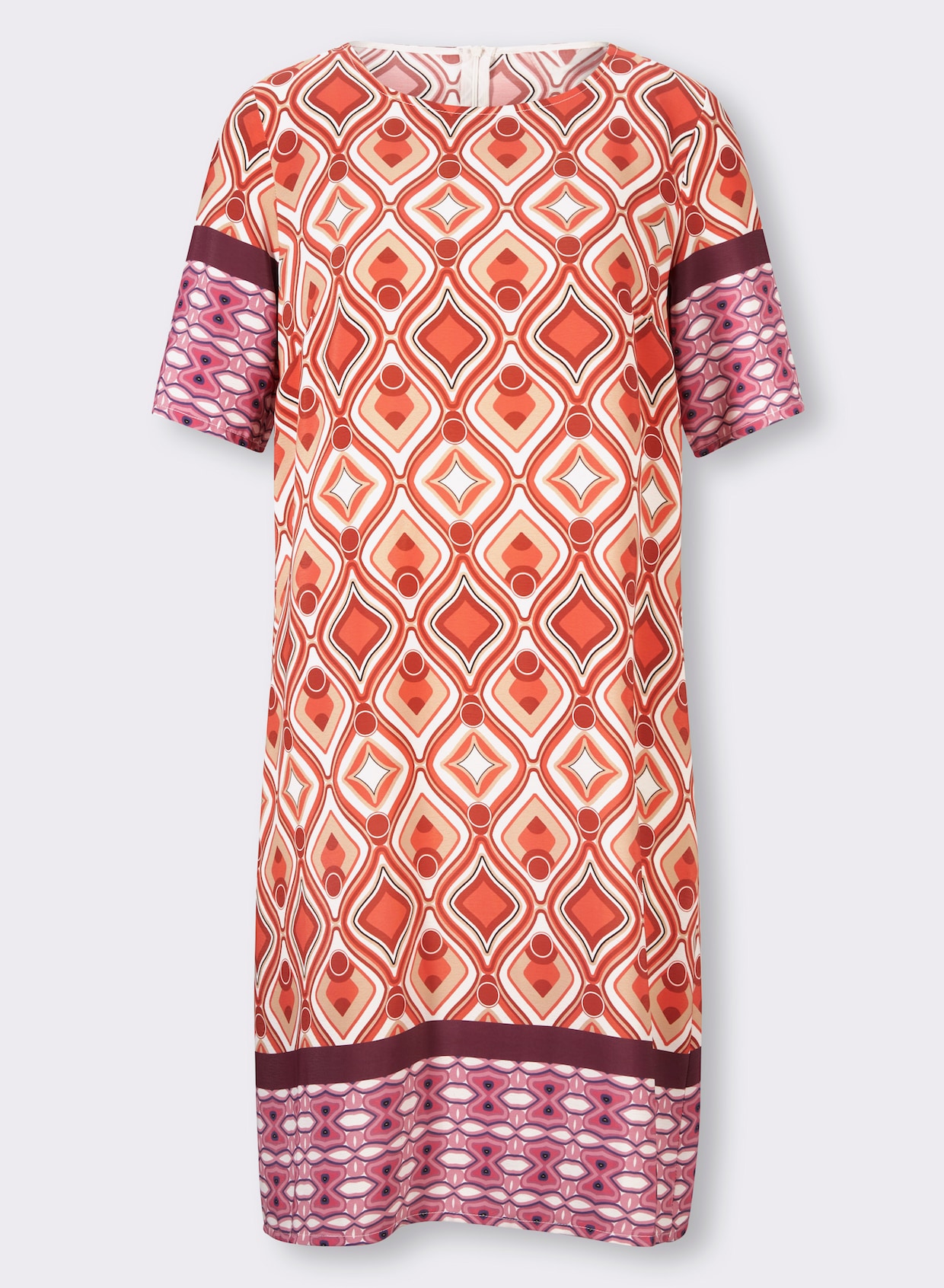 heine Jurk met print - oranje/zand bedrukt