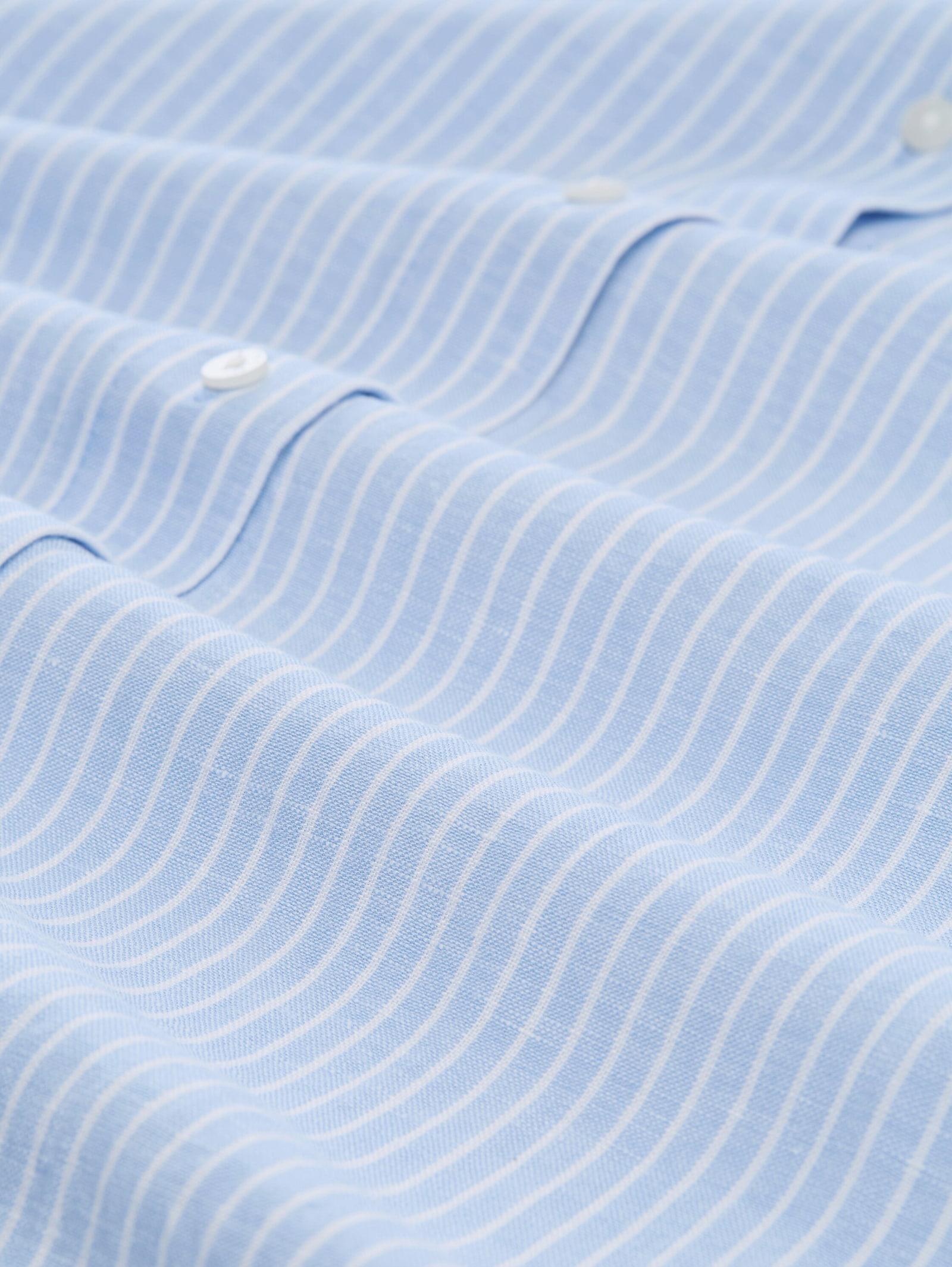 Hemdblusenkleid - fjord blue irregular stripe