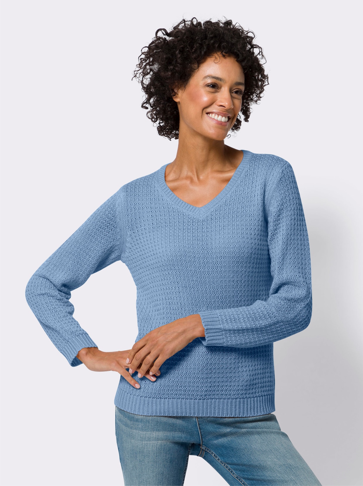 Pullover met lange mouwen - ijsblauw