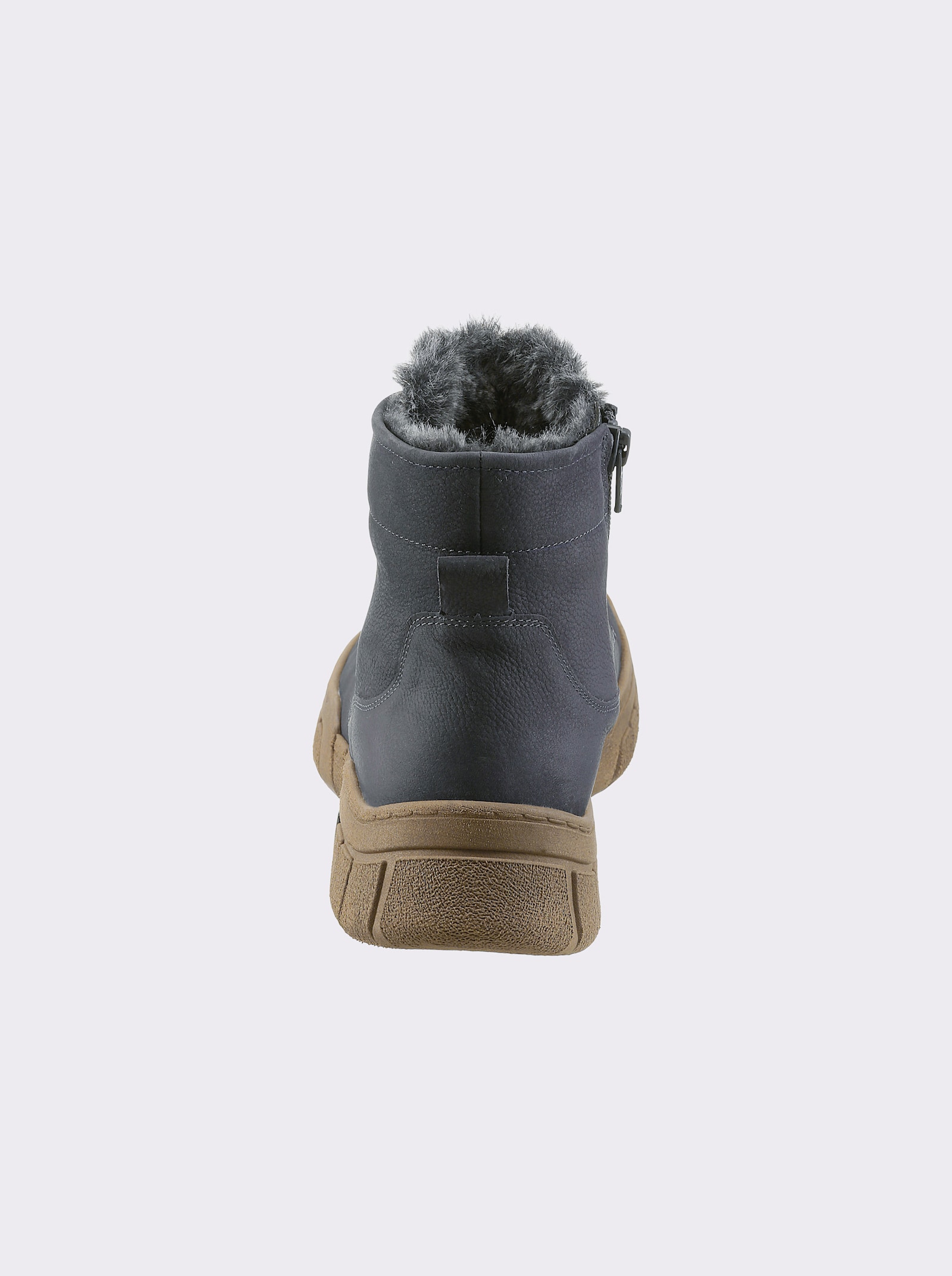 Waldläufer Stiefelette mit wärmendem Futter - jeansblau