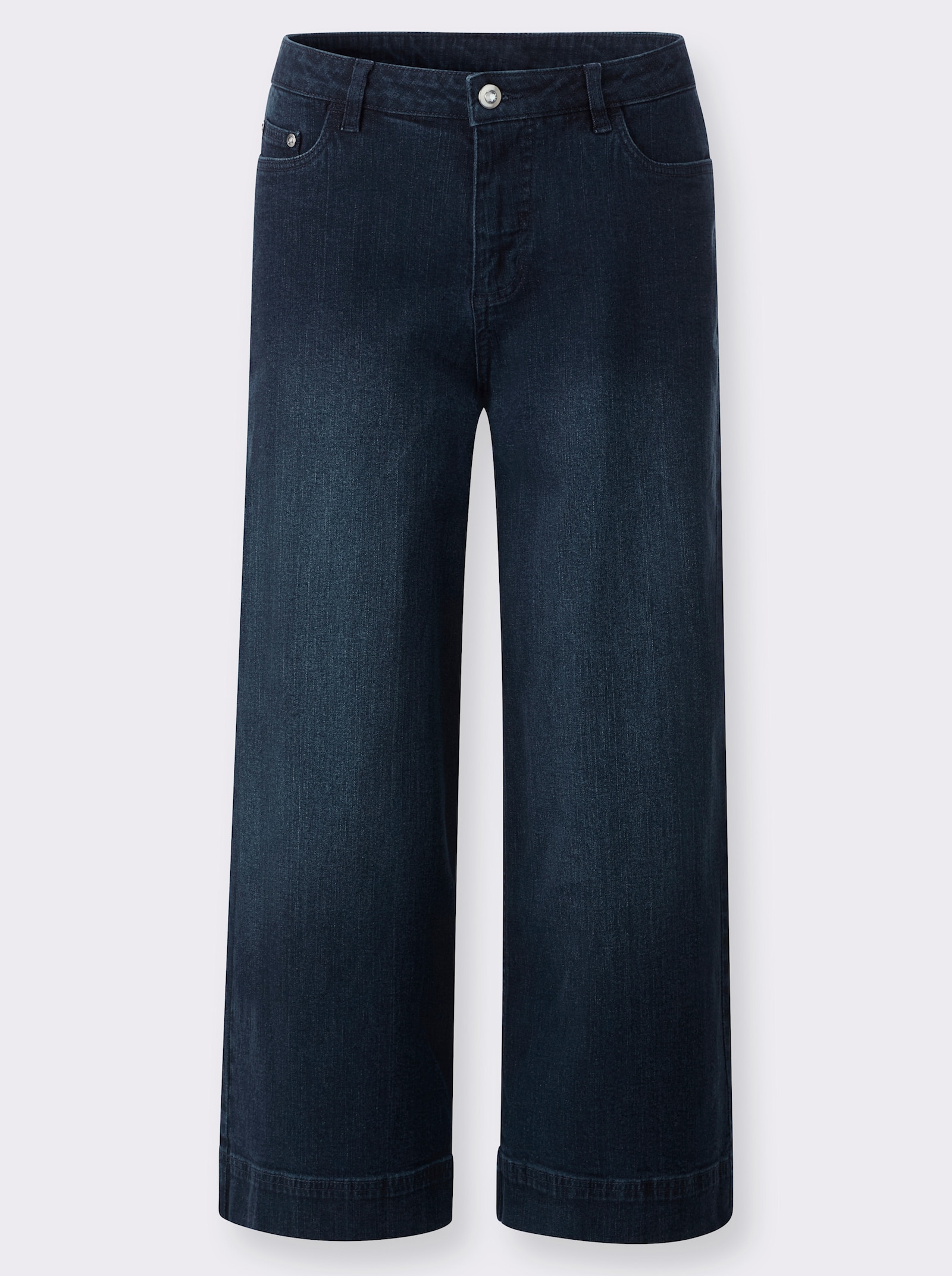 heine Jean 7/8 à la coupe jupe-culotte - bleu foncé