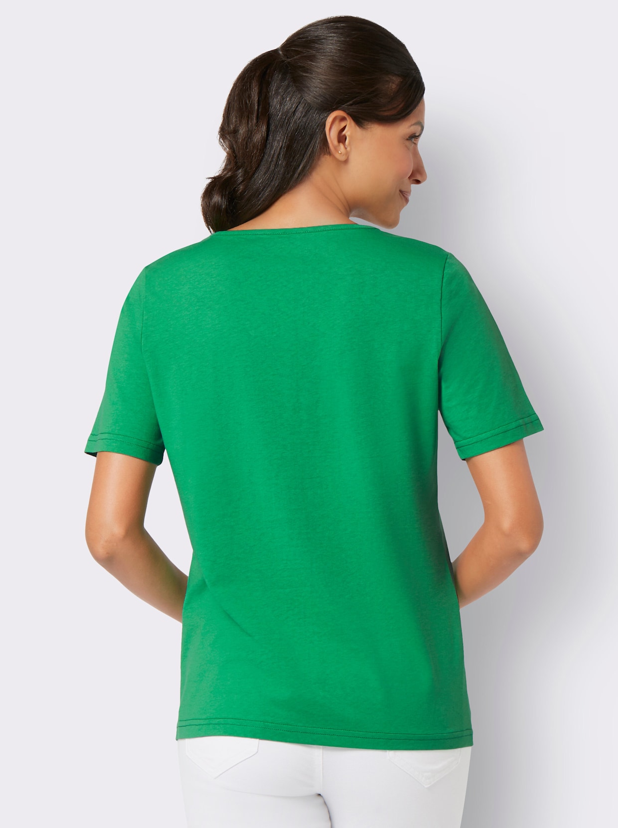 Krojové tričko - trávová zelená