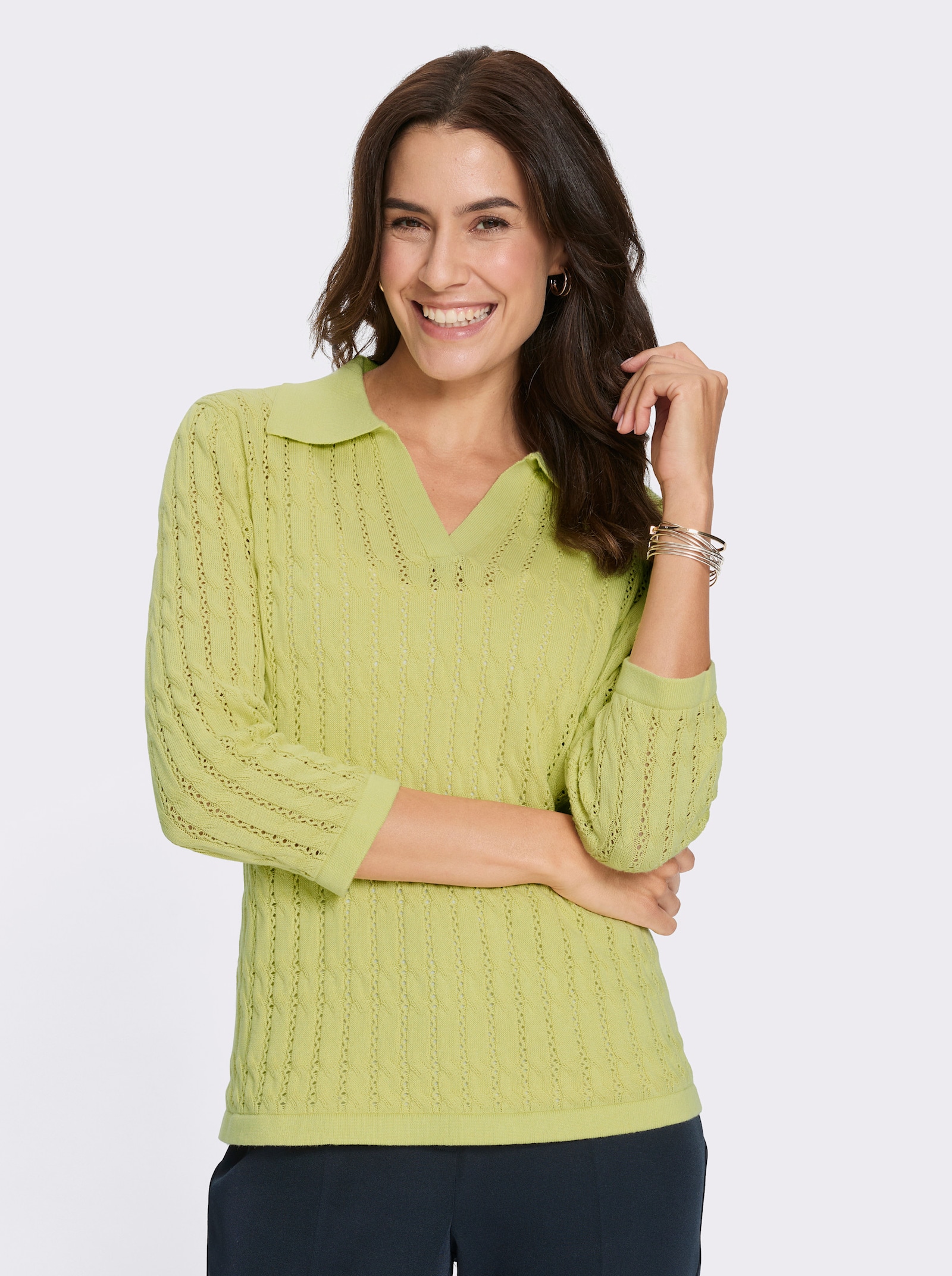 Polopullover - pistazie