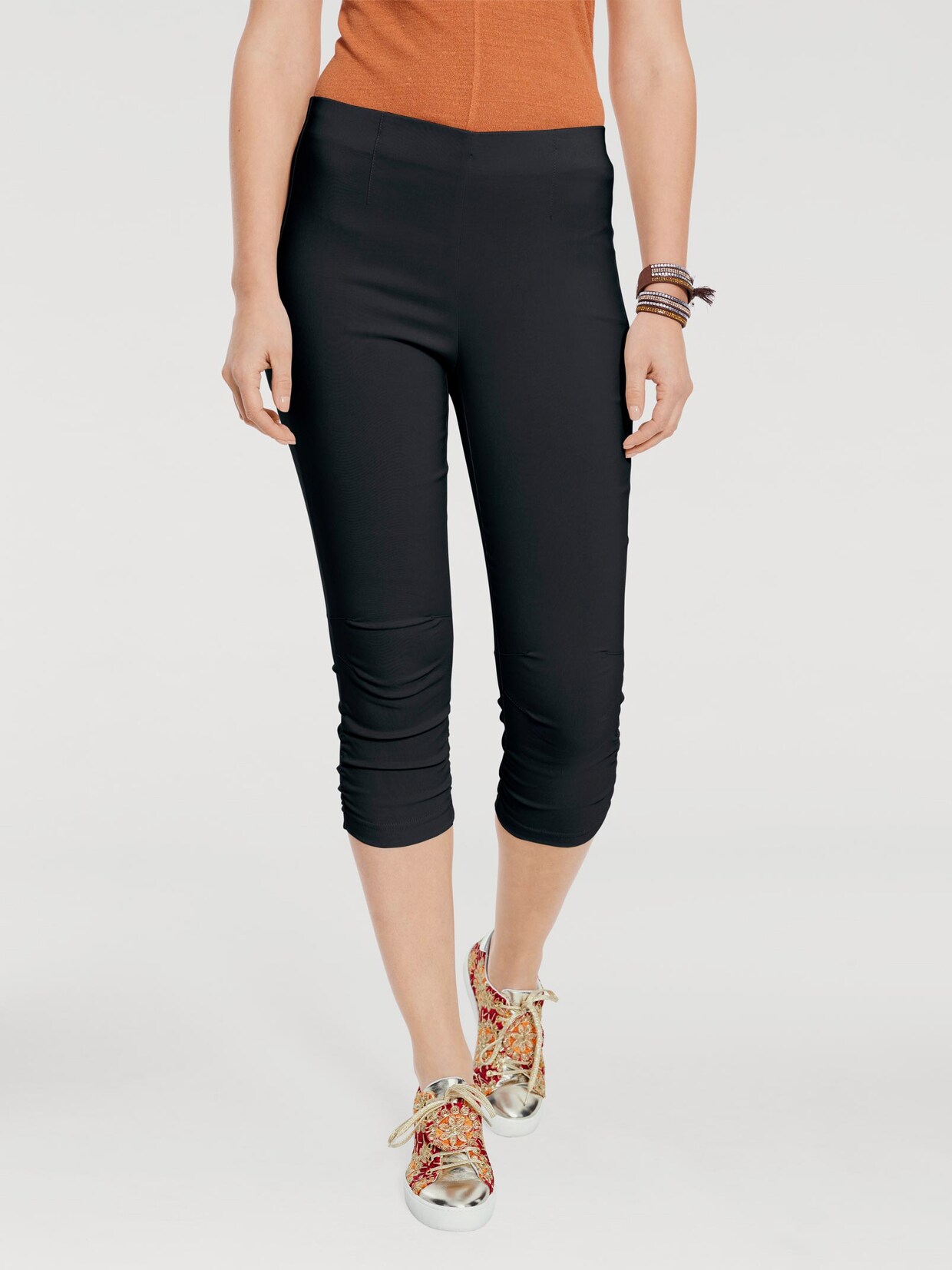 Linea Tesini Capri-Hose - schwarz