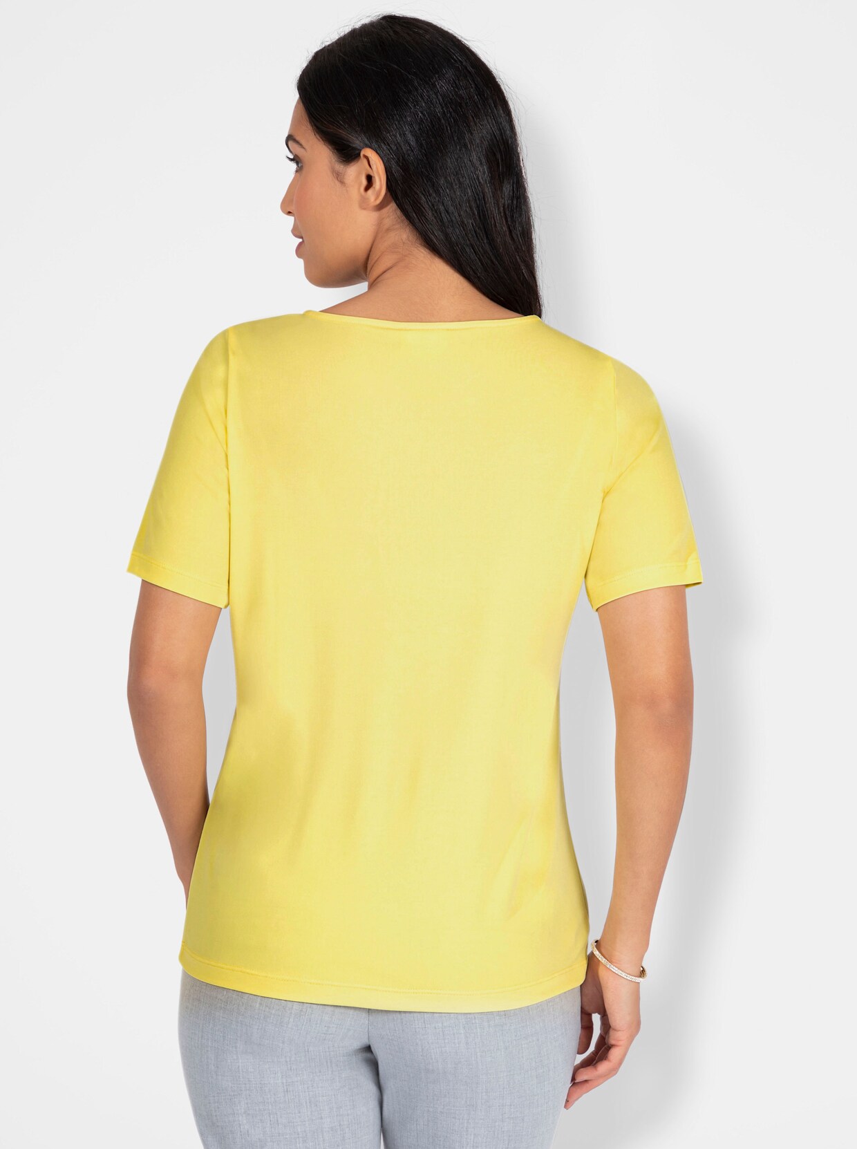 Wasserfallshirt - zitrone