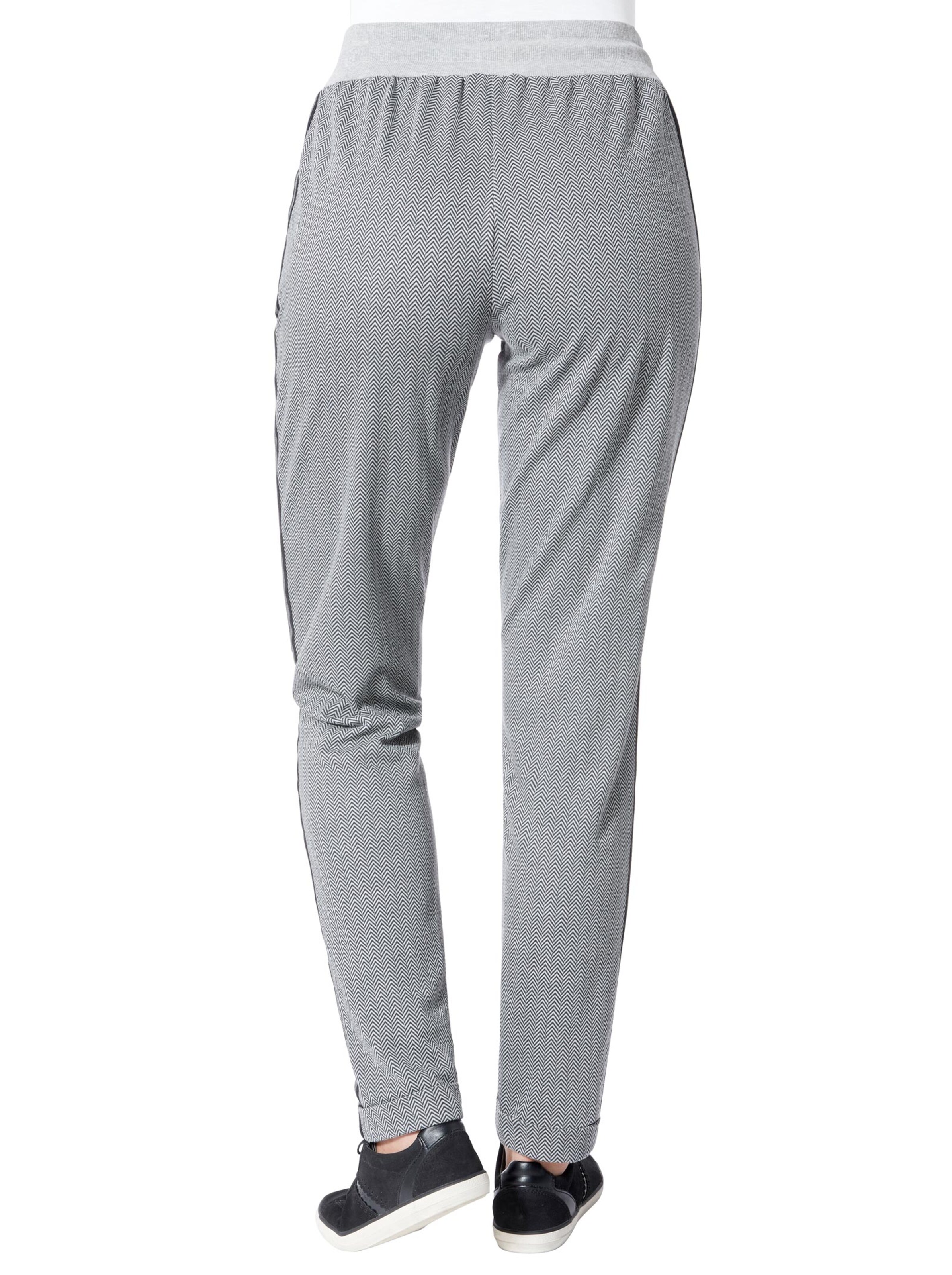 Hose - grau-gemustert