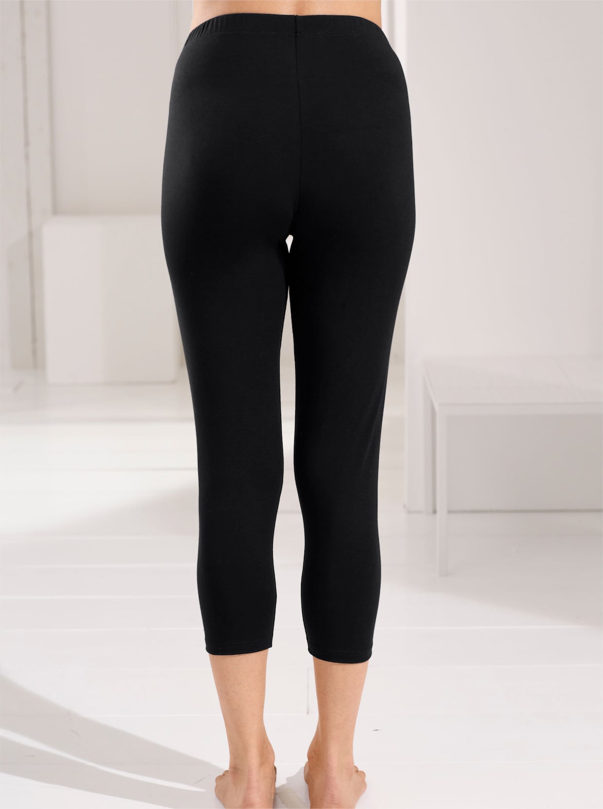 wäschepur Leggings 3/4-lang - schwarz