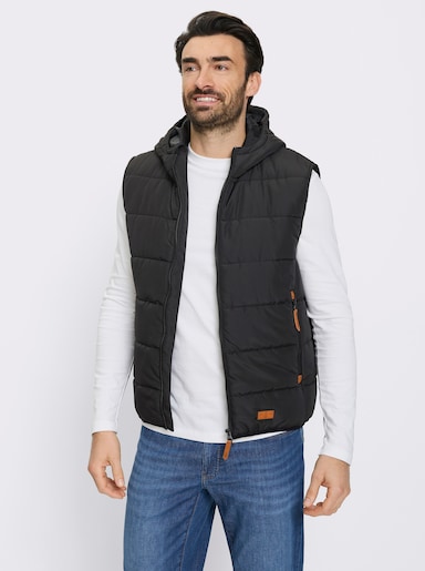 Marco Donati Steppweste mit Kapuze - schwarz