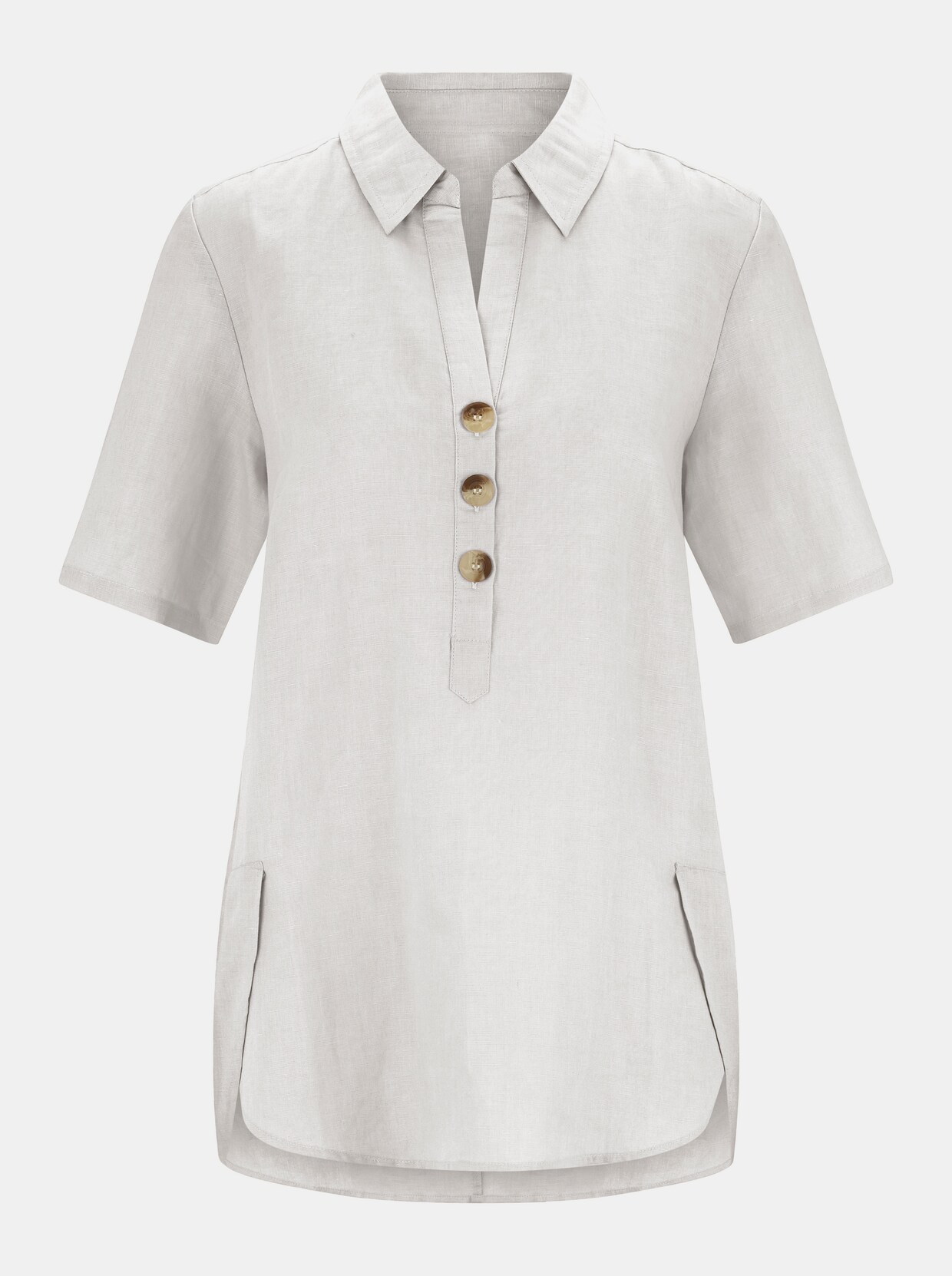 Longbluse - ecru
