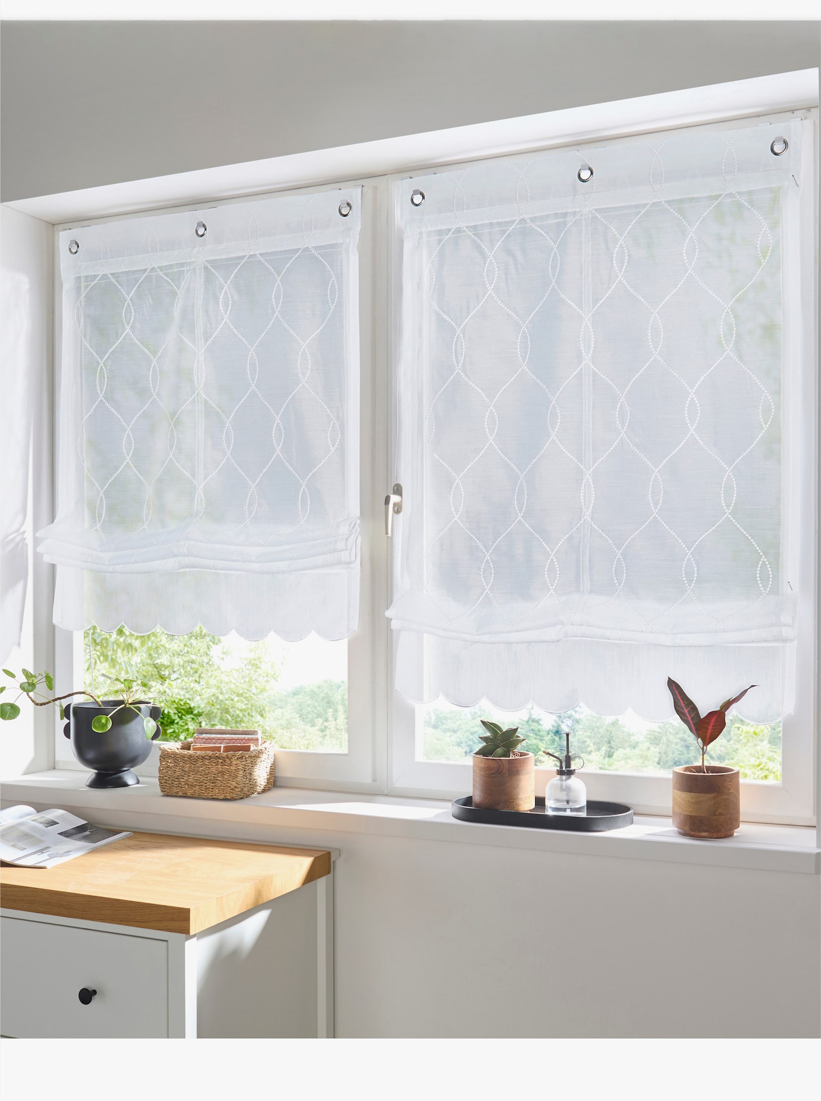 heine home Raffrollo - weiß